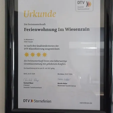 Apartament Im Wiesenrain Hausen-Wied